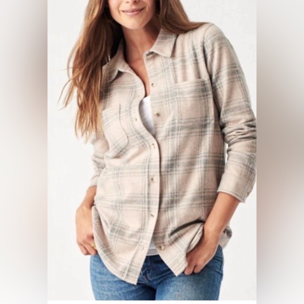 Faherty Legend Plaid Sweater Shirt